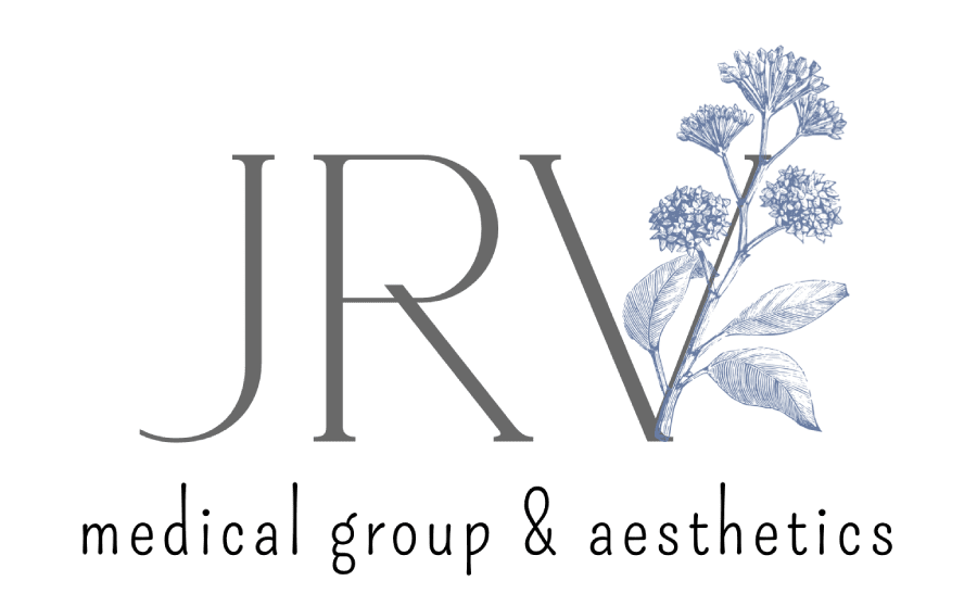A logo for urv medical group and aesthetics.
